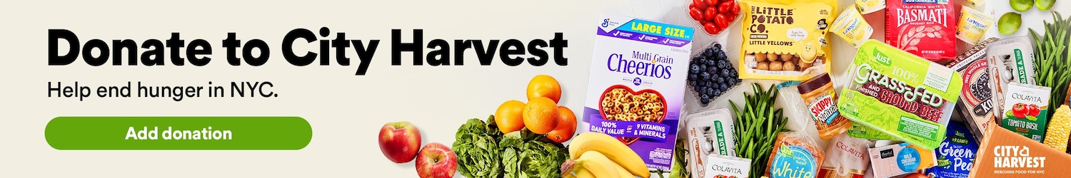 Donate to City Harvest. Help end hunger in NYC. Add donation