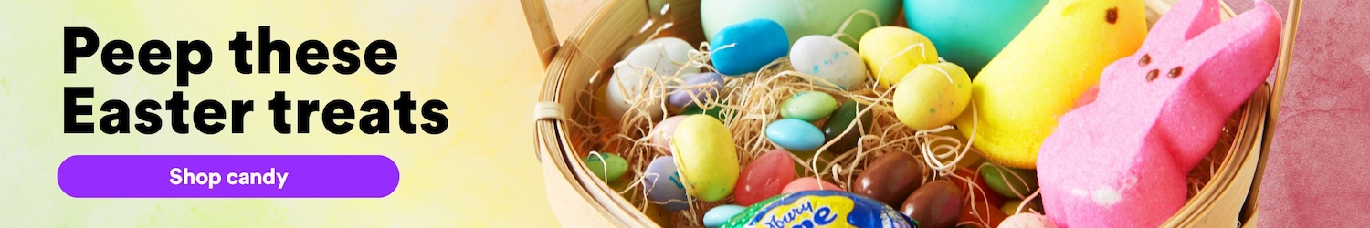 Peep these Easter treats. Shop candy