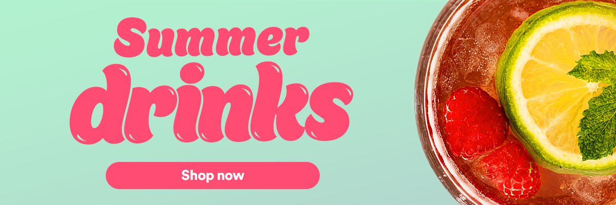 Summer drinks. Faves for warm weather adventures. Shop now