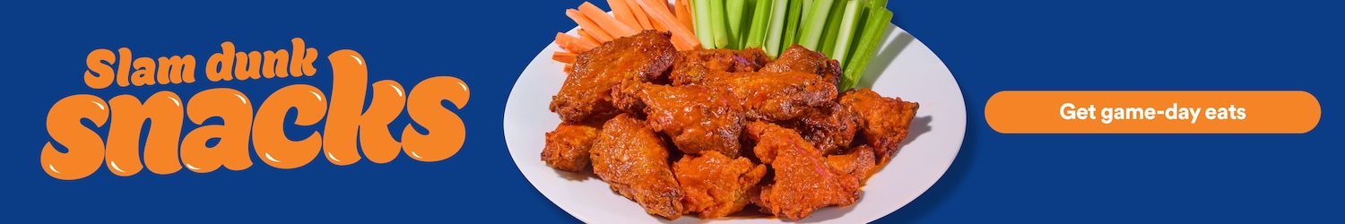 Slam dunk snacks. Get game-day eats