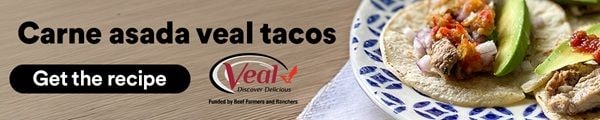 Carne asada vale tacos. Veal. Discover delicious. Funded by Beef Farmers and Ranchers. Get the recipe