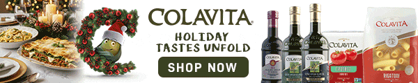 COLAVITA. HOLIDAY TASTES UNFOLD. SHOP NOW | BACI - SWEET IMPORTED TREATS FOR THE HOLIDAY SEASON.