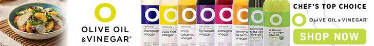 Olive Oil & Vinegar. Chef's Top Choice. SHOP NOW