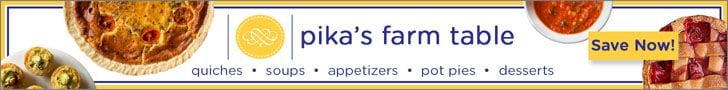Pika's Farm Table - quiches | soups | appetizers | pot pies | desserts - Save Now!