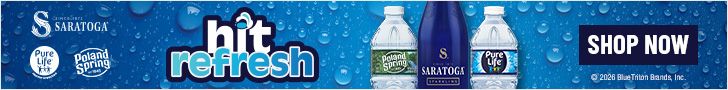 Hit Refresh. Saratoga. Poland Spring. Pure Life. SHOP NOW