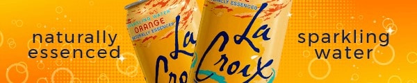 la croix. naturally essenced. sparkling water.