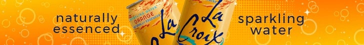 la croix. naturally essenced. sparkling water.