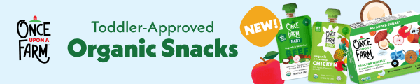 Once Upon A Farm. Toddler-Approved. Organic Snacks.