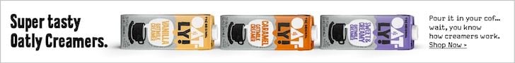 Super tasty Oatly Creamers. Pour it in your cof... wait, you know how creamers work. Shop Now