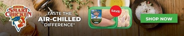 SMART CHICKEN. TASTE THE AIR-CHILLED DIFFERENCE. SHOP NOW