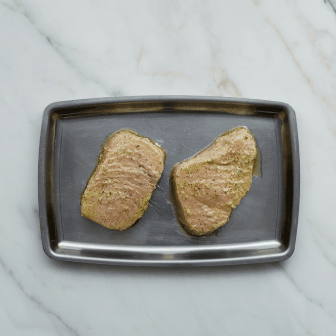 Chimichurri Swordfish with Roasted Veggies FreshDirect