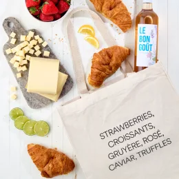 FreshDirect on Main tote bag groceries