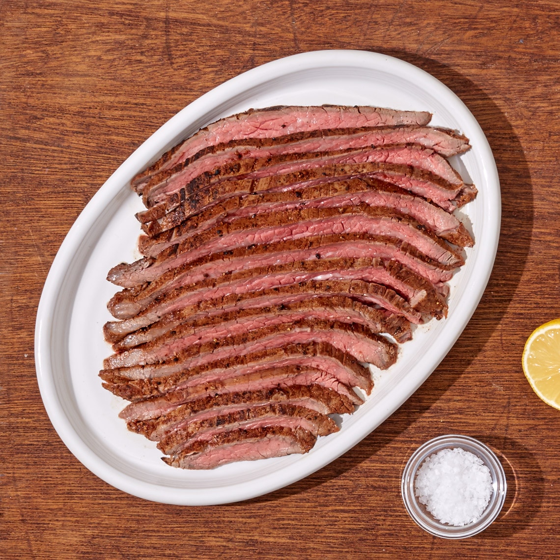 Sliced flank steak