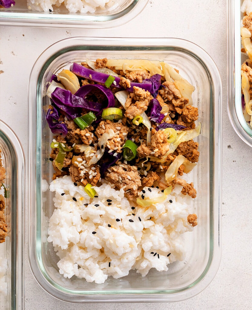 Egg Roll Bowls with Rice