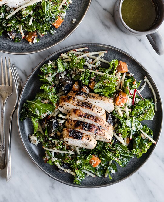 Make this easy massaged apple kale salad