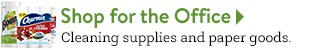 Shop for the Office: Cleaning supplies and paper goods
