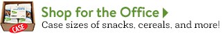 Shop for the Office: Case sizes of snacks, cereals and more