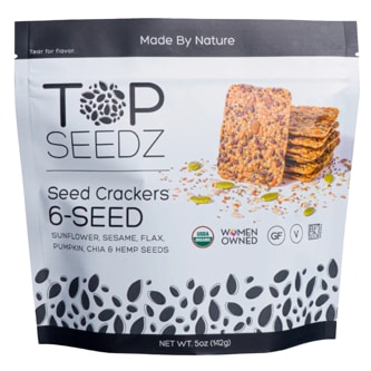 Top Seedz Organic Crackers, 6 Seed