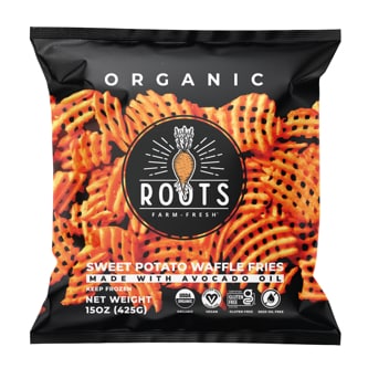 Roots Farm Fresh Organic Sweet Potato Waffle Fries