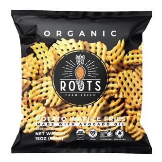 Roots Farm Fresh Organic White Potato Waffle Fries 