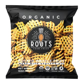 Roots Farm Fresh Organic White Potato Waffle Fries