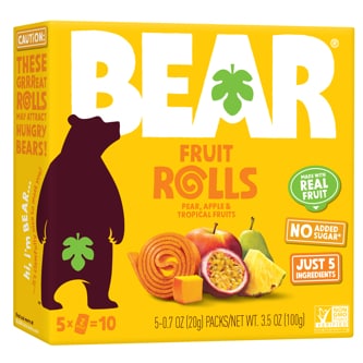 Bear Tropical Fruit Rolls