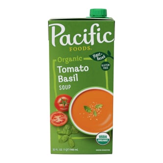 Pacific Organic Soup, Vegan Tomato Basil