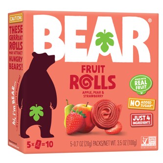 Bear Strawberry Fruit Rolls