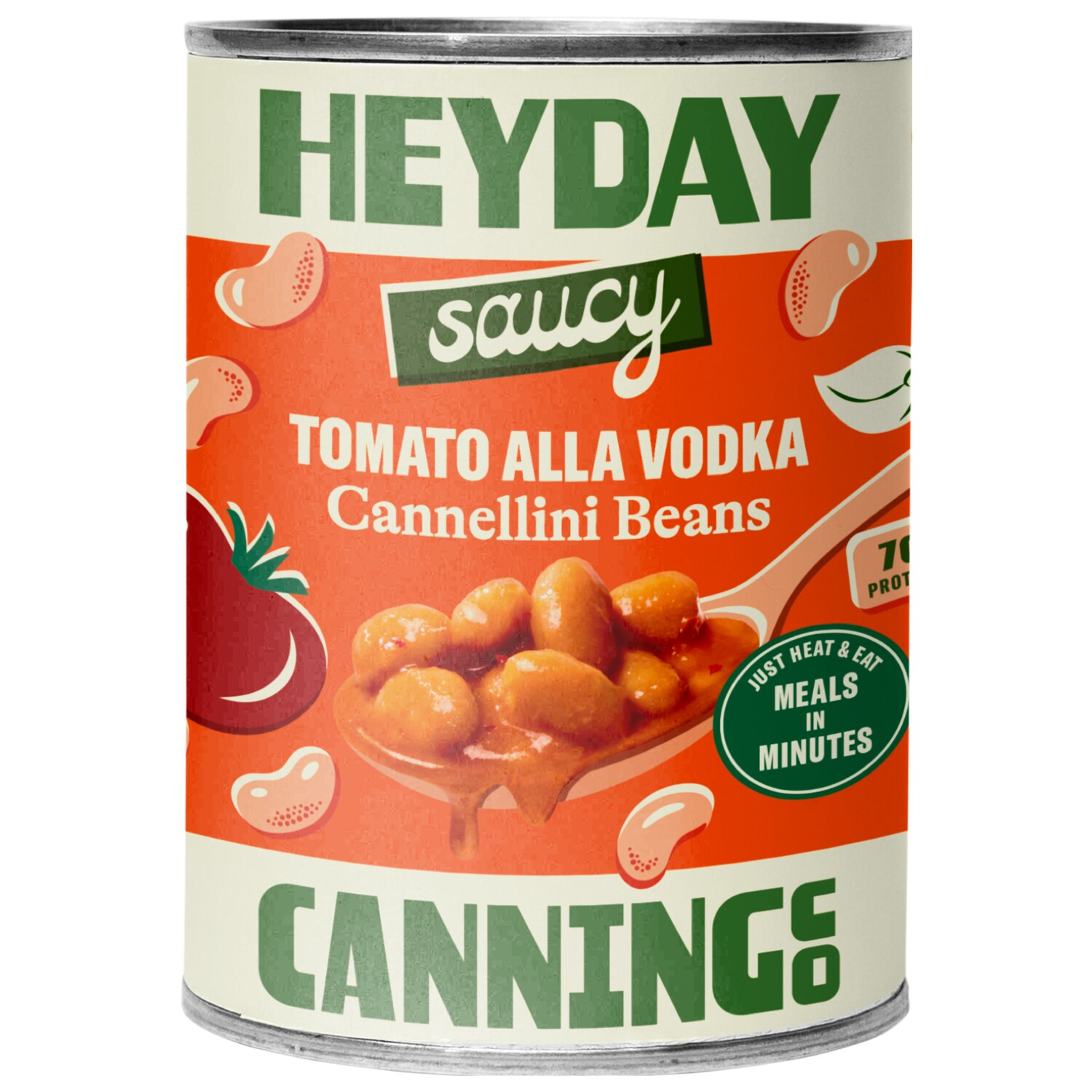 Heyday Canning, Tomato Alla Vodka Cannellini Beans