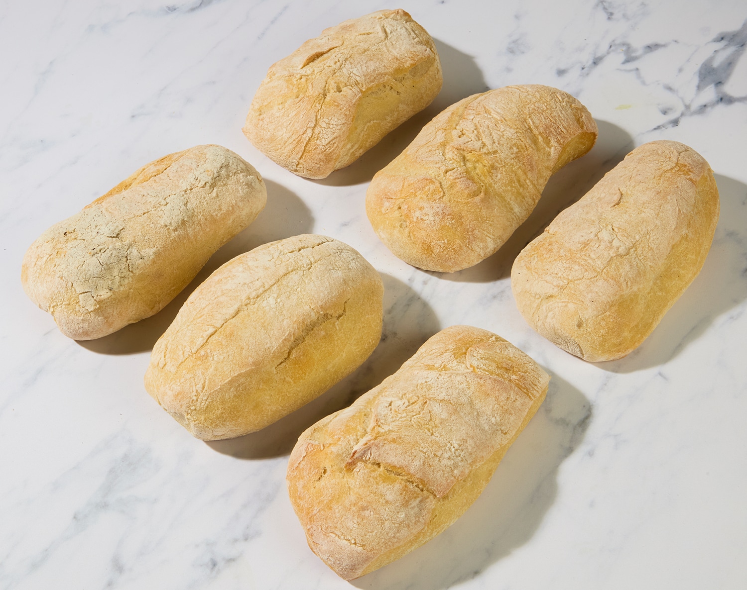 FreshDirect Frozen Oven-Ready Ciabatta Sandwich Rolls