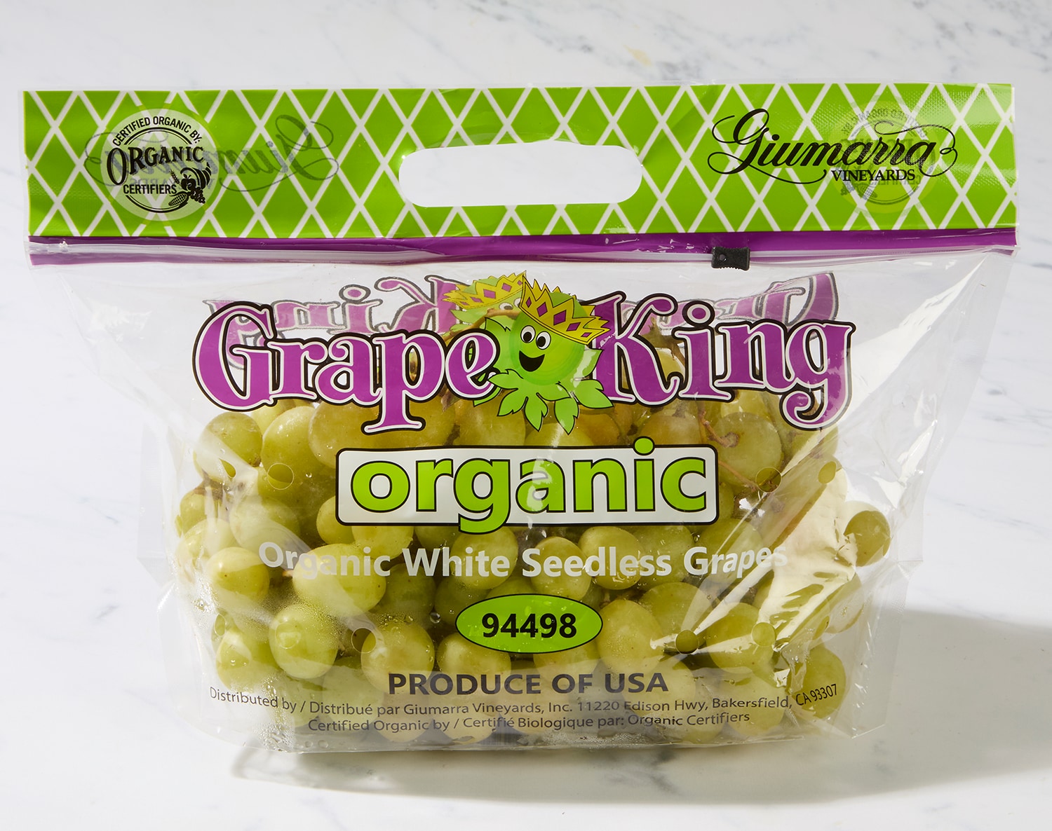 Organic Green Seedless Grapes, image 1 of 2 slides