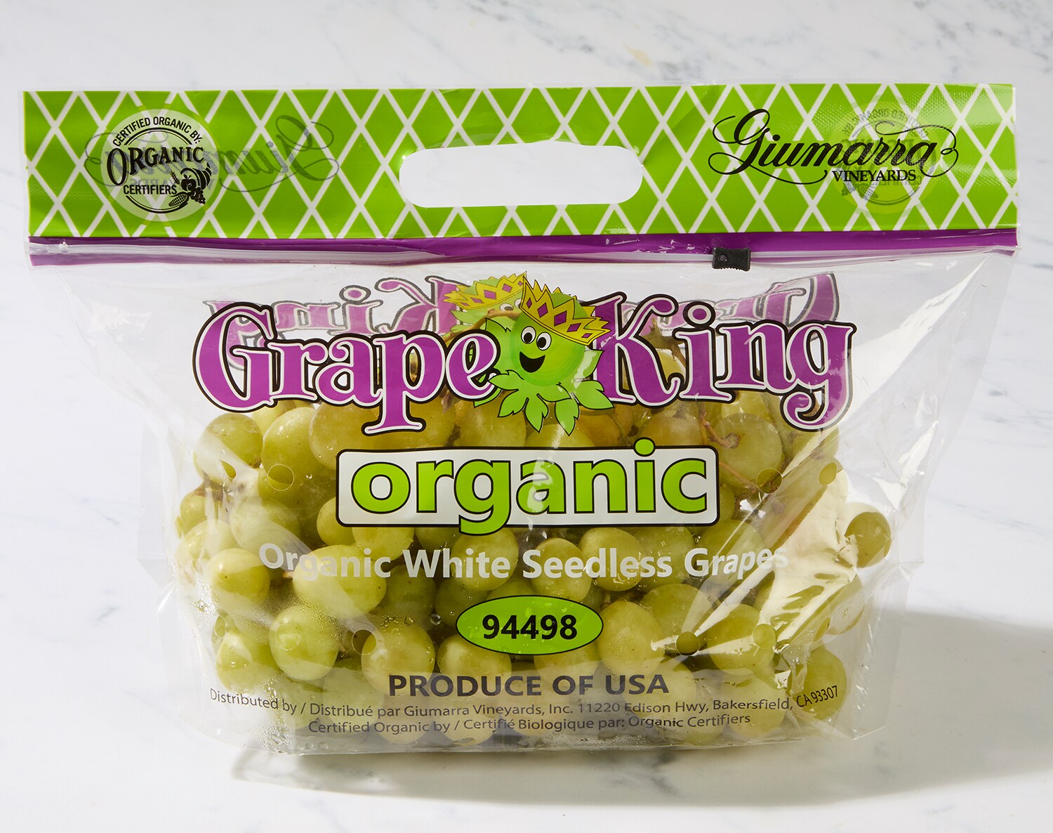 Organic Green Seedless Grapes