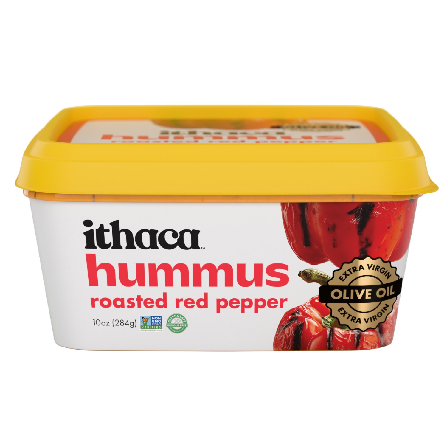 Ithaca Roasted Red Pepper Hummus with Extra Virgin Olive Oil