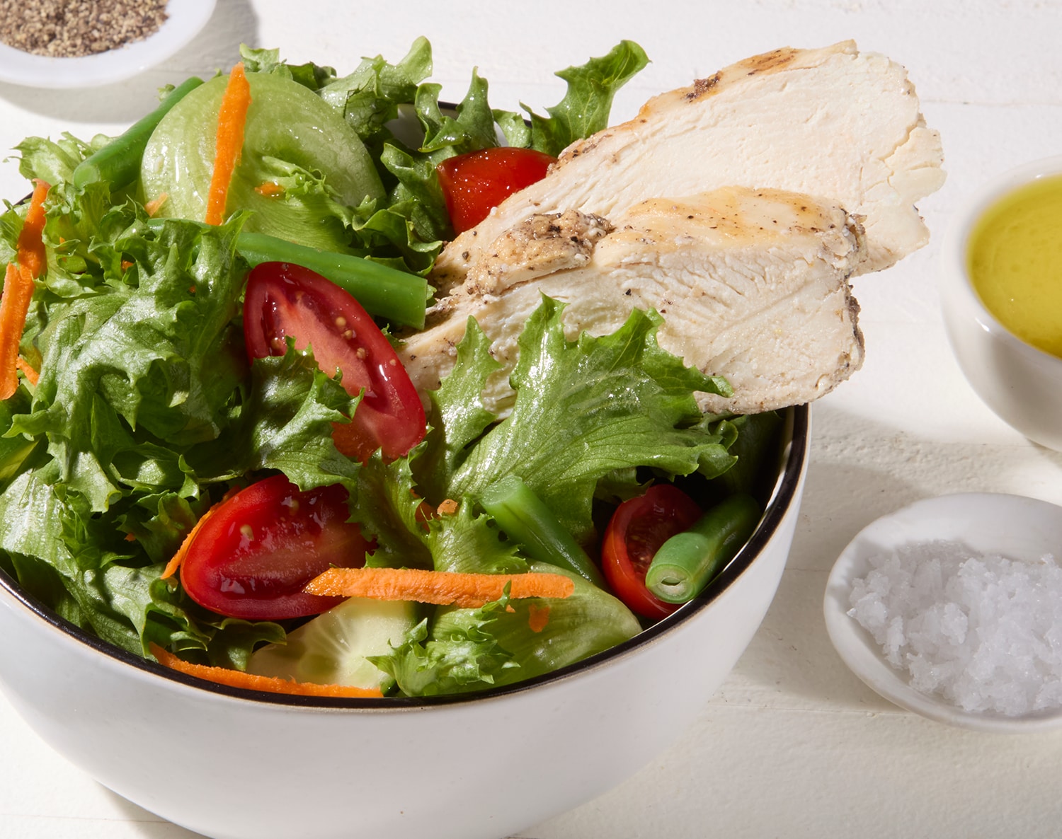 FreshDirect Green Salad with Grilled Chicken