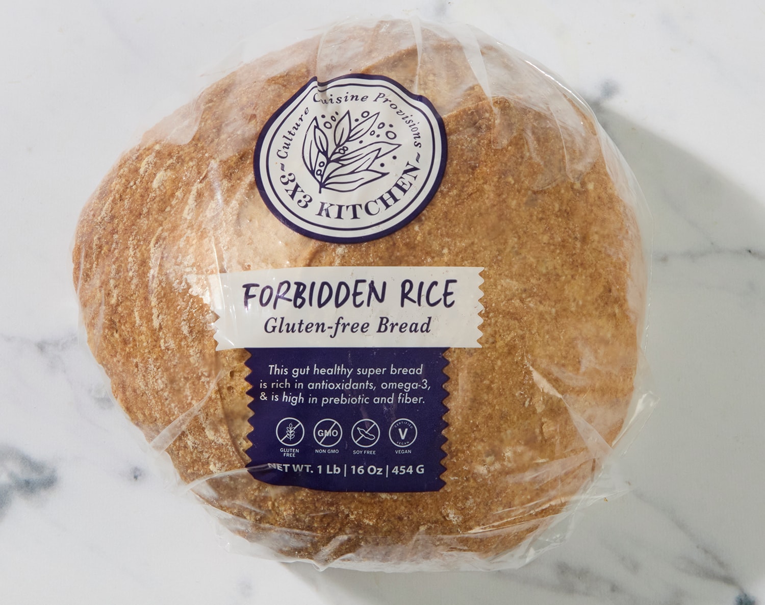 3x3 Kitchen Gluten-Free Forbidden Rice Batard, Frozen, image 1 of 2 slides