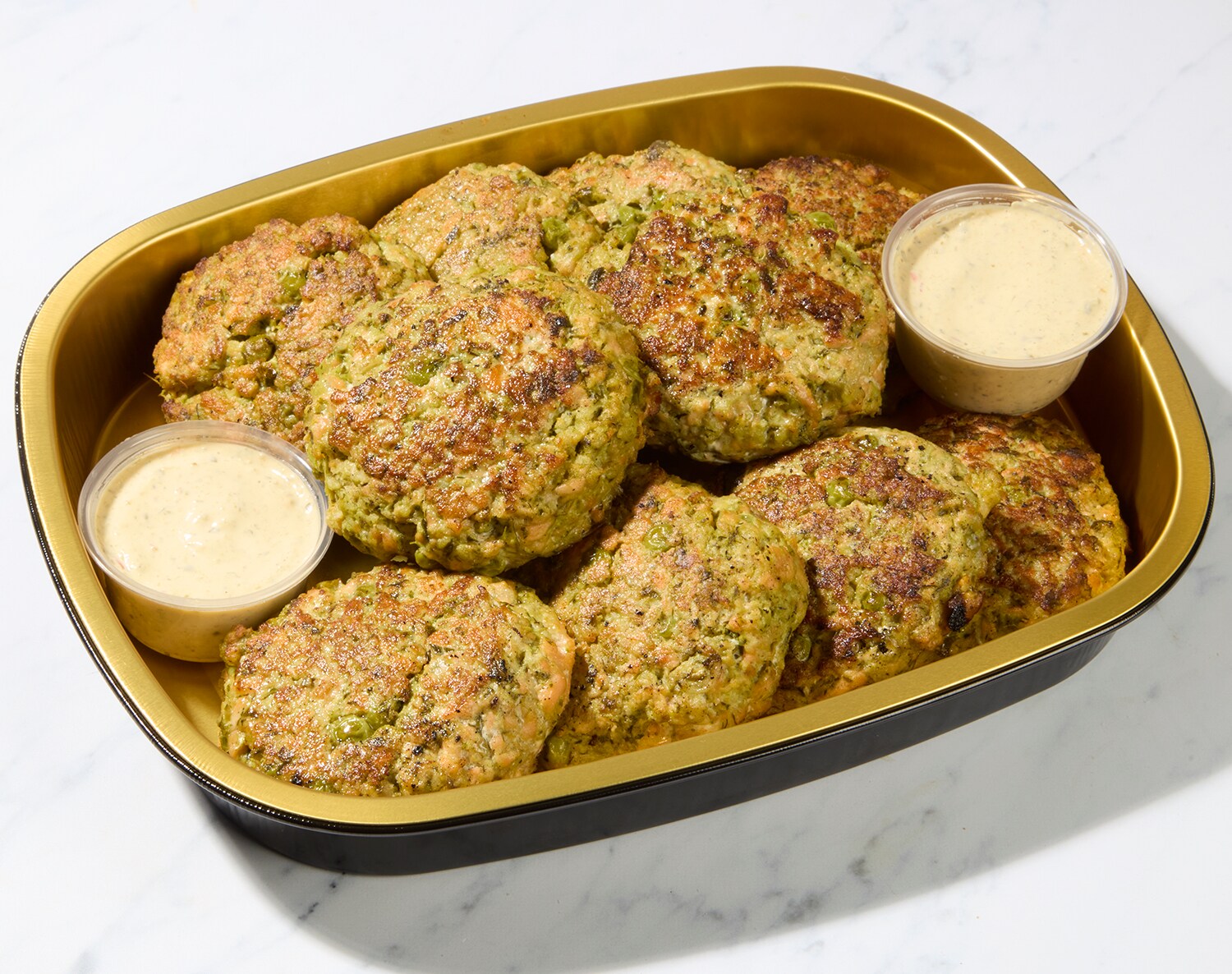 FreshDirect Salmon Cakes w/ Tartar Sauce, Family Size