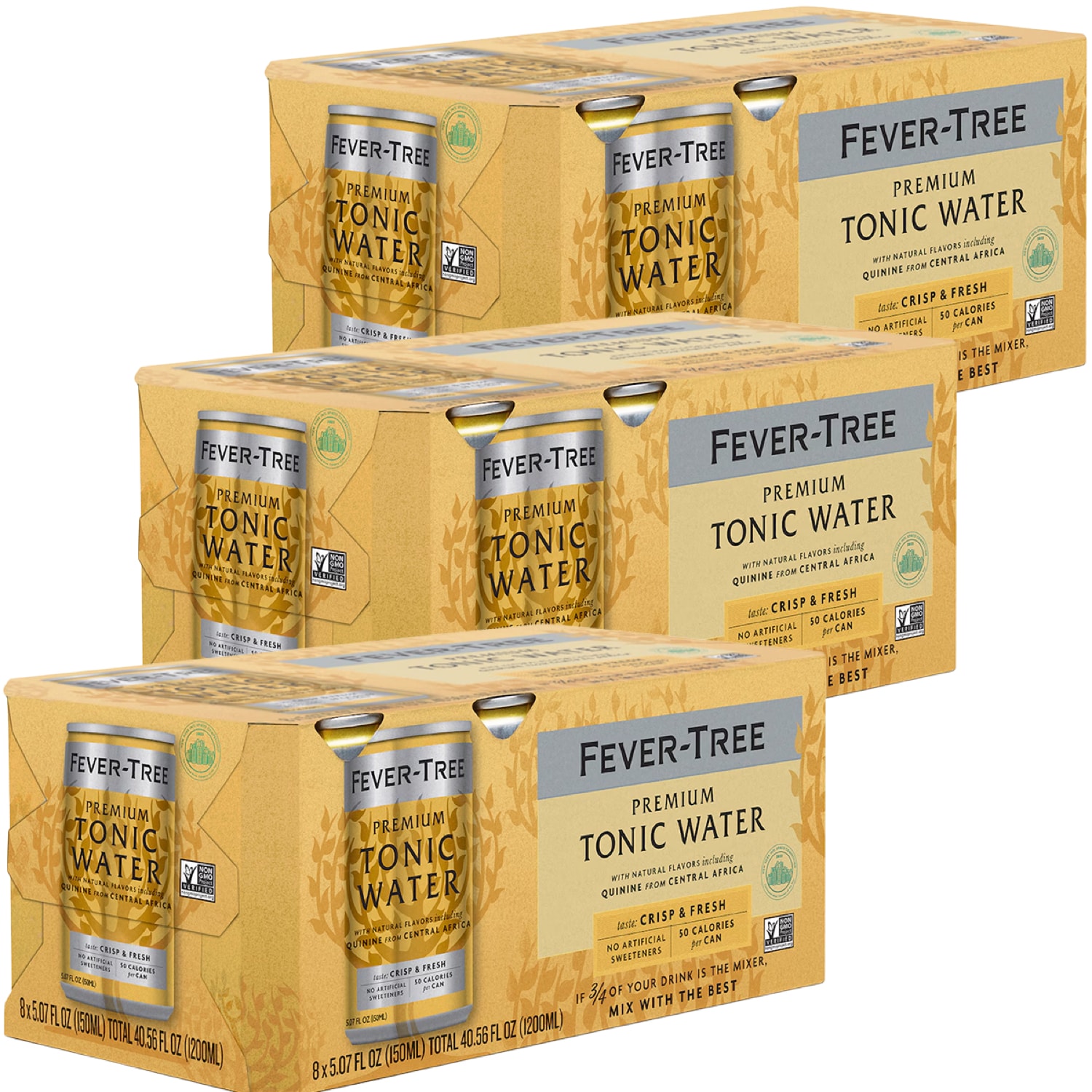 Fever-Tree Premium Indian Tonic Water, Cans, Case