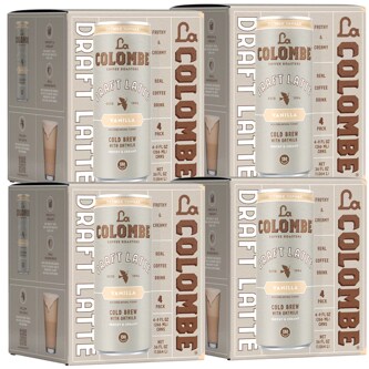 La Colombe Oat Milk Vanilla Latte, Cans, Case