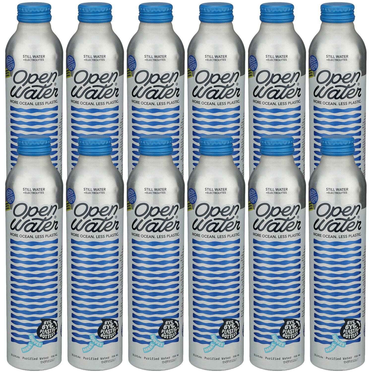 Open Water Still Water, Aluminum Bottle, Case