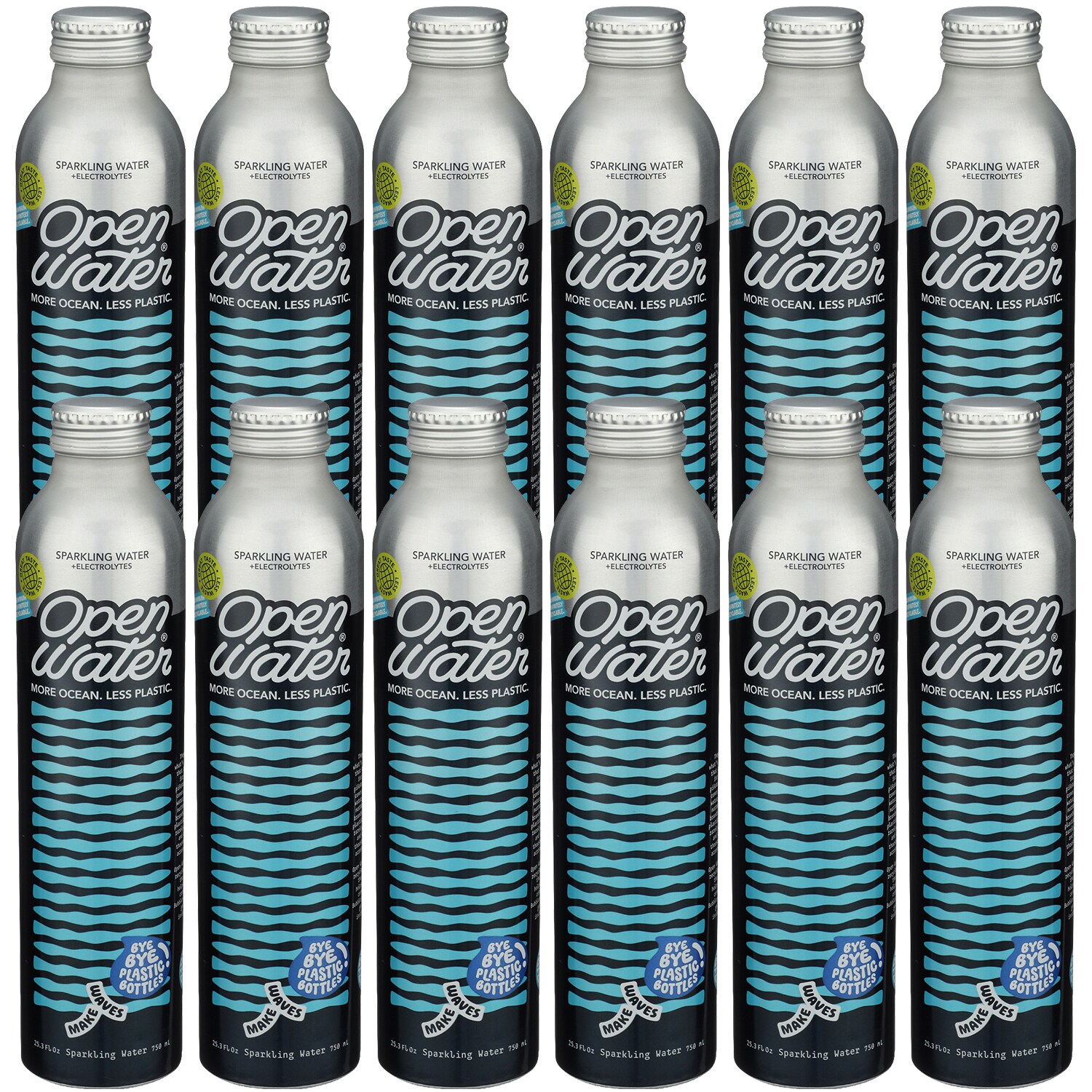 Open Water Sparkling Water, Aluminum Bottle, Case