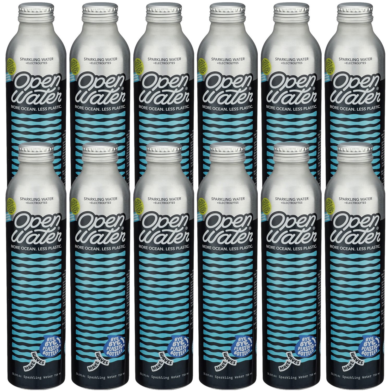 Open Water Sparkling Water, Aluminum Bottle, Case