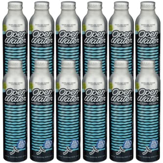 Open Water Sparkling Water, Aluminum Bottle, Case