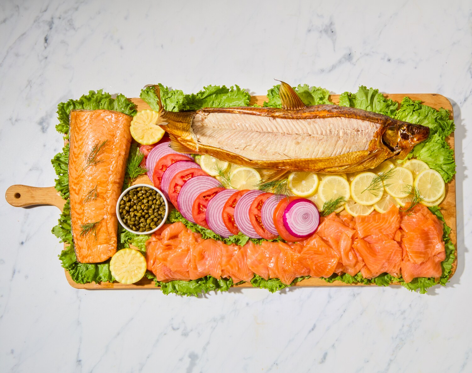FreshDirect Smoked Fish Bounty with Bread, Large, image 2 of 2 slides