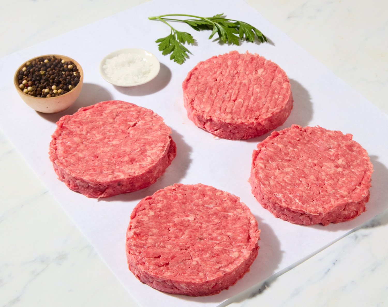 FreshDirect Organic Lean Ground Beef Patties, Fresh