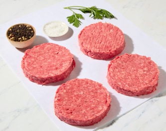 FreshDirect Organic Lean Ground Beef Patties, Fresh