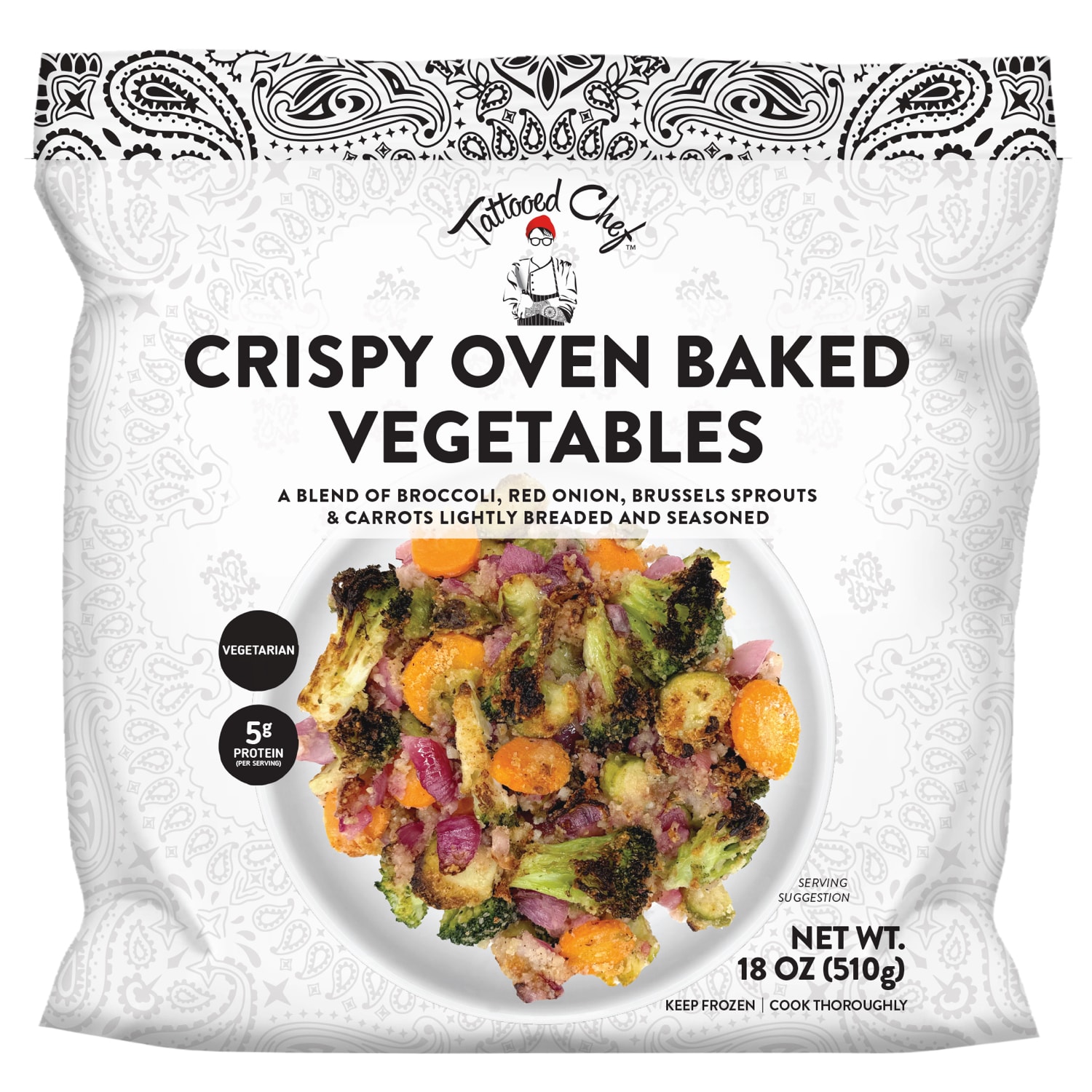 Tattooed Chef Crispy Oven Baked Vegetables