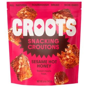 Croots Snacking Croutons Sesame Hot Honey