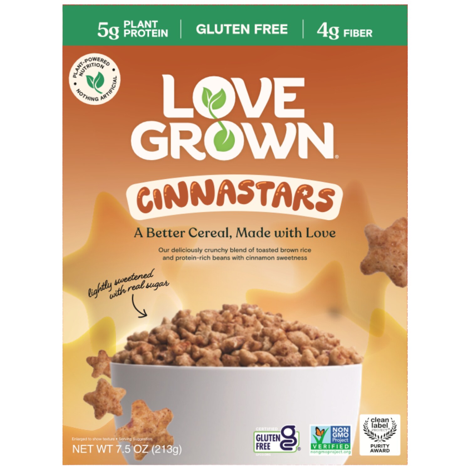 Love Grown Cinnastars Cereal