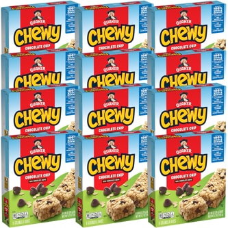 Quaker Chewy Chocolate Chip Granola Bars, Case