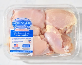 Springer Mountain Farms Boneless Skinless Chicken Thighs, Raised w/o Antibiotics